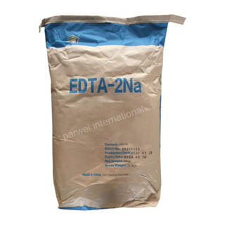 Disodium EDTA สารจับประจุในน้ำ สำหรับผลิตภัณฑ์เครื่องสำอาง และเคมีภัณฑ์ บรรจุ 25 กิโลกรัม EDTA 2Na