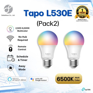 Tapo L530E (Pack2) TP-Link Smart Wi-Fi Light Bulb, Multicolor