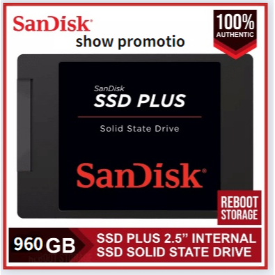 【ร้านค้าในพื้นที่】 SanDisk SSD PLUS 3D NAND 120G/240G/480G/1TB SATA3.0 2.5" สเอสดี ของแท้ SATA Solid