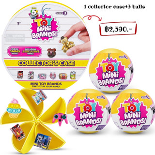 5 Surprise Toy Mini Brands Series 3 ZURU Collectors Kit (3 Capsules + 1 Collectors Case)