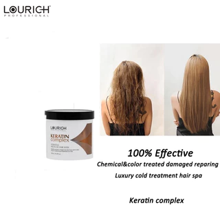 8.8🌈 Lourich 🍀 แฮร์มาร์กเคราติน (กระปุก)Keratin Hair Mask 500ML