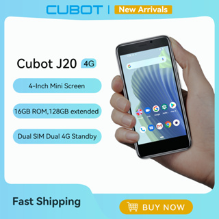 Cubot J20, 4-Inch Mini Smartphone, 16GB ROM (128GB Extended), Dual SIM Dual 4G Celulares, Android 12 Mobile Phones, 2350