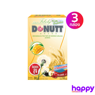 📌แพ็ค 3 กล่อง| Donutt โดนัทท์ โทเทิลไฟบีลี่ พลัส โพรไบโอติกส์ กลิ่นมะม่วง 10 ซอง