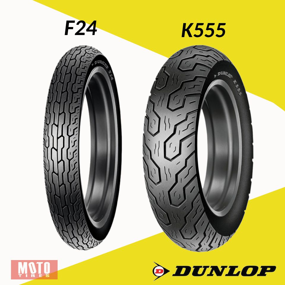 ยาง Honda Steed 400 ยี่ห้อ Dunlop F24+K555