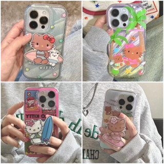 🎁ส่งของขวัญ🎁เคสไอโฟน14 Pro Max 13 12 11 เคส for เคสไอโฟน11 Kitty Sanrio griptok การป้องกันการตก Case