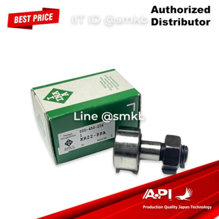 INA KR22-PP-A CF10UU ( KR22PP ) ตลับลูกปืนแคม Cam Follower Needle Roller Bearing เพลา 22 มิล  D:22mm, d:10mm, B:36m CF10