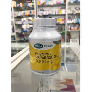 MEGA We care เมก้าวีแคร์ Evening primrose oil 1000 mg (30 s) น้ำมันอีฟนิ่งพริมโรส 1000 มก. ผลิตภัณฑ์เสริมอาหาร 30 เม็ด