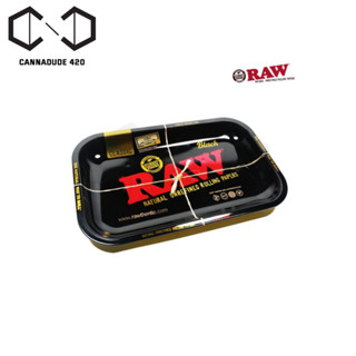 ถาดโรล Raw Black metal rolling tray life saver Raw rolling ส่งทุกวัน ถาดสำหรับโรล Size S / M