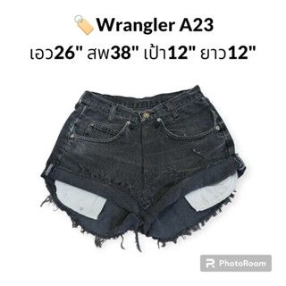 🏷️ Wrangler กางเกงยีนส์ขาสั้นเอวสูง กางเกงยีนส์สีเอิร์ธโทน