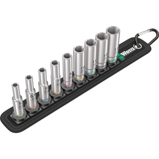 Wera ชุดบ๊อกซ์ 1/4" Belt A Deep 1 Socket Set 05004525001