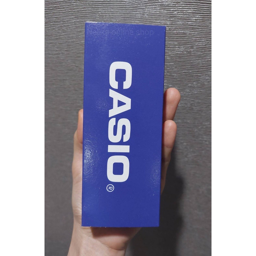 กล่องนาฬิกา CASIO สีน้ำเงินเข้ม กล่องทรงไม้ขีด กล่องนาฬิกา กล่องกระดาษ-