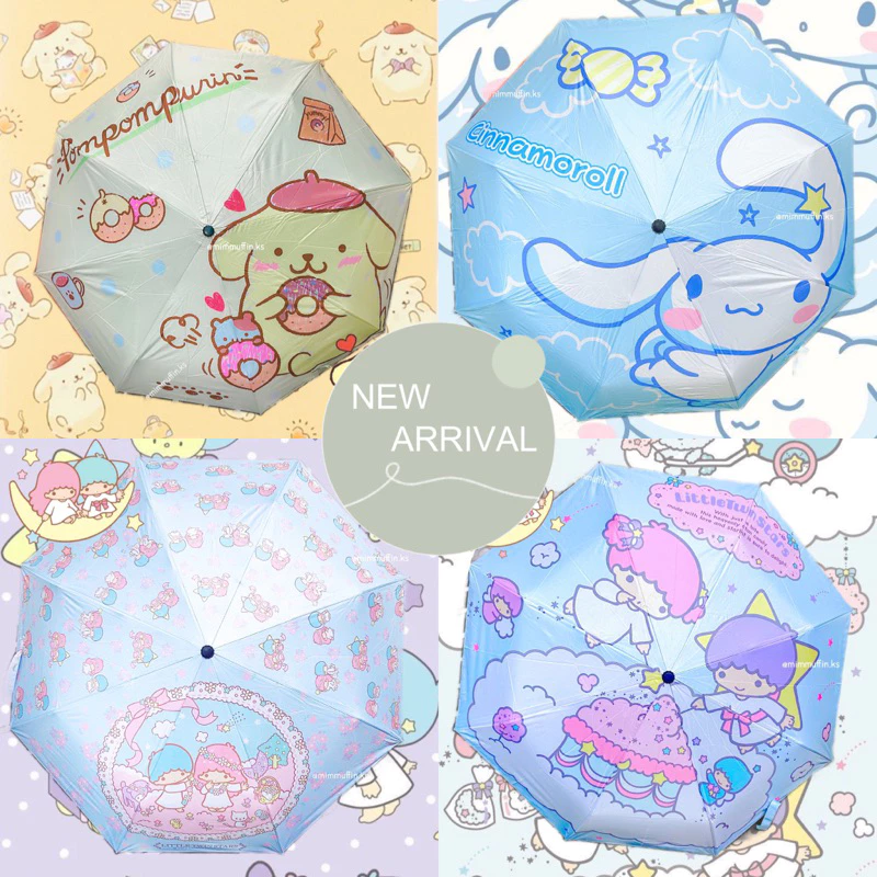 Mimmuffin ร่มพับ Kitty Sanrio Disney กัน UV ออโต้/ธรรมดา thumbnail 10