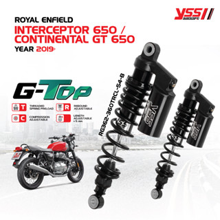 โช้คหลัง YSS  สำหรับ ROYAL ENFIELD INTERCEPTOR 650 / CONTINENTEL GT 650 ปี 2019 ขึ้นไป