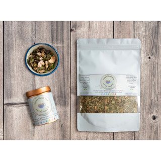 Crown Chakra Tea - Headache Tea + Muslin Tea Bag ชาคราวน์จักระ ชาสมุนไพรบรรเทาอาการปวดหัว&amp;ความตึงเครียด ถุงชามัสลินฟรี!!