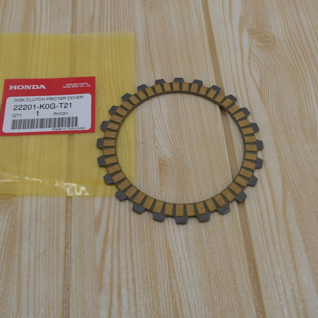 แผ่นผ้าครัช เวฟ125i ปี2023 แท้ศูนย์ฮอนด้า ราคา/1แผ่น 22201-K0G-T21