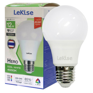 LeKise หลอดไฟ LED HERO 12W แสงคูลไวท์ (CW) E27