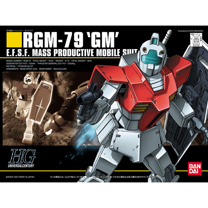 Bandai กันพลา กันดั้ม HGUC RGM-79 GM พร้อมส่ง งานแท้