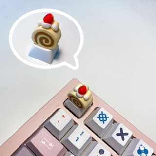 พร้อมส่ง!! Keycap/คีย์แคป เค้กโรล