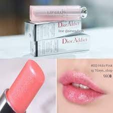 แบ่งขายลิปสติก DIOR LIP GLOW สี 010 HOLO PINK ขนาด 0.5 กรัม พร้อมแปรงทาลิป