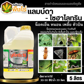 🌽 นูดิโลทริน2.5 (แลมป์ดา-ไซฮาโลทริน) 5ลิตร กำจัดหนอนเพลี้ยตัวบิน แบบฉับพลันทันที