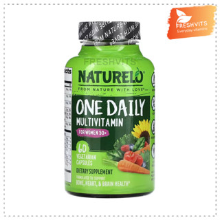 Naturelo,One Daily Multivitamin for Women 50+, 60 Vegetarian Capsules