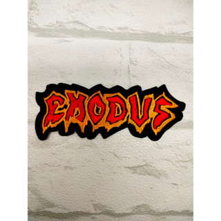 ตัวรีดติดเสื้อ Exodus ตกแต่งเสื้อผ้า หมวก กระเป๋า แจ๊คเก็ตยีนส์ Hipster Embroidered Iron On Sew on