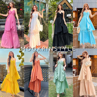 🌷Mookrinstyle🌷เซท2ชิ้นเสื้อแบบผูก แมทช์กับกระโปรง สวยหรูหรา เดรสไปทะเล ชุดไปทะเล Alice set