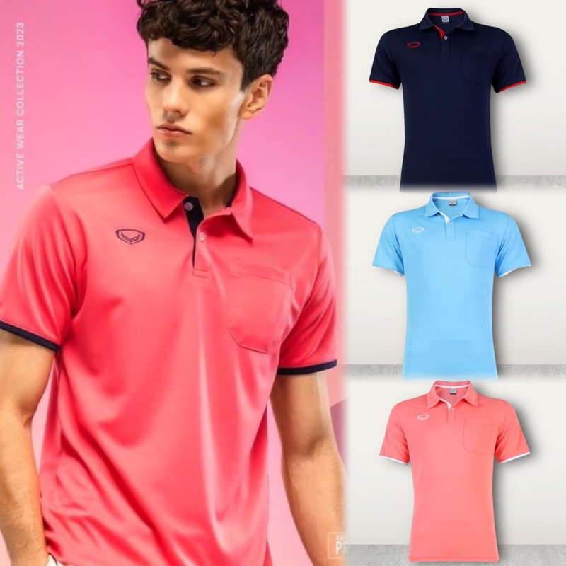 เสื้อคอปกโปโลชายแกรนด์สปอร์ต 12-595ผ้าเนื้อนิ่มT-SPUN มี10สีลิ้งค์นี้ มี 4 สี