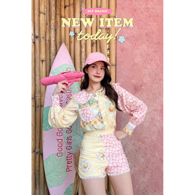 ชุดเซ็ตกางเกง blt brand size L