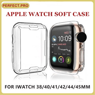 นาฬิกาสมาร์ทเปลือก สำหรับ iwatch 45mm 40mm 41mm 44mm 49mm เคสซิลิโคนใสแบบนิ่ม