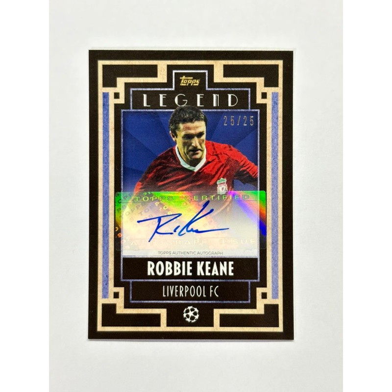 Robbie Keane Topps Deco Legends auto /25