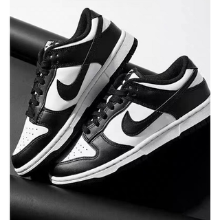 รองเท้าคู่รัก NIKE Dunk Low Retro The Panda ของแท้ 100% รองเท้าผ้าใบแฟชั่น รองเท้าวิ่ง