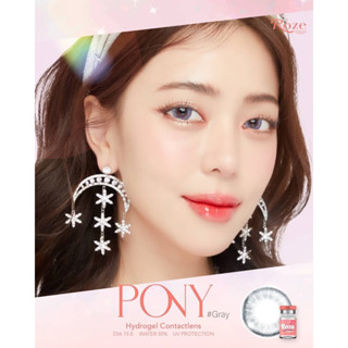 Pony gray คอนแทคเลนส์ (Rozelens ค่าอมน้ำ 55%)