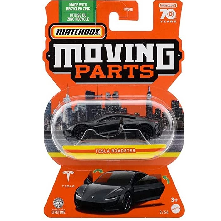 Matchbox 1/64 Moving Parts No.3 Tesla Roadster