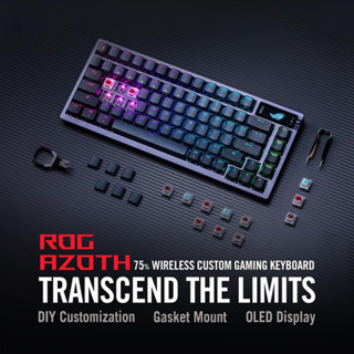 🛒✨ASUS ROG AZOTH CUSTOM WIRELESS [แป้นพิมพ์ US อังกฤษ] ลอตผลิต 05/2023 ประกันศูนย์ไทย 2 ปี