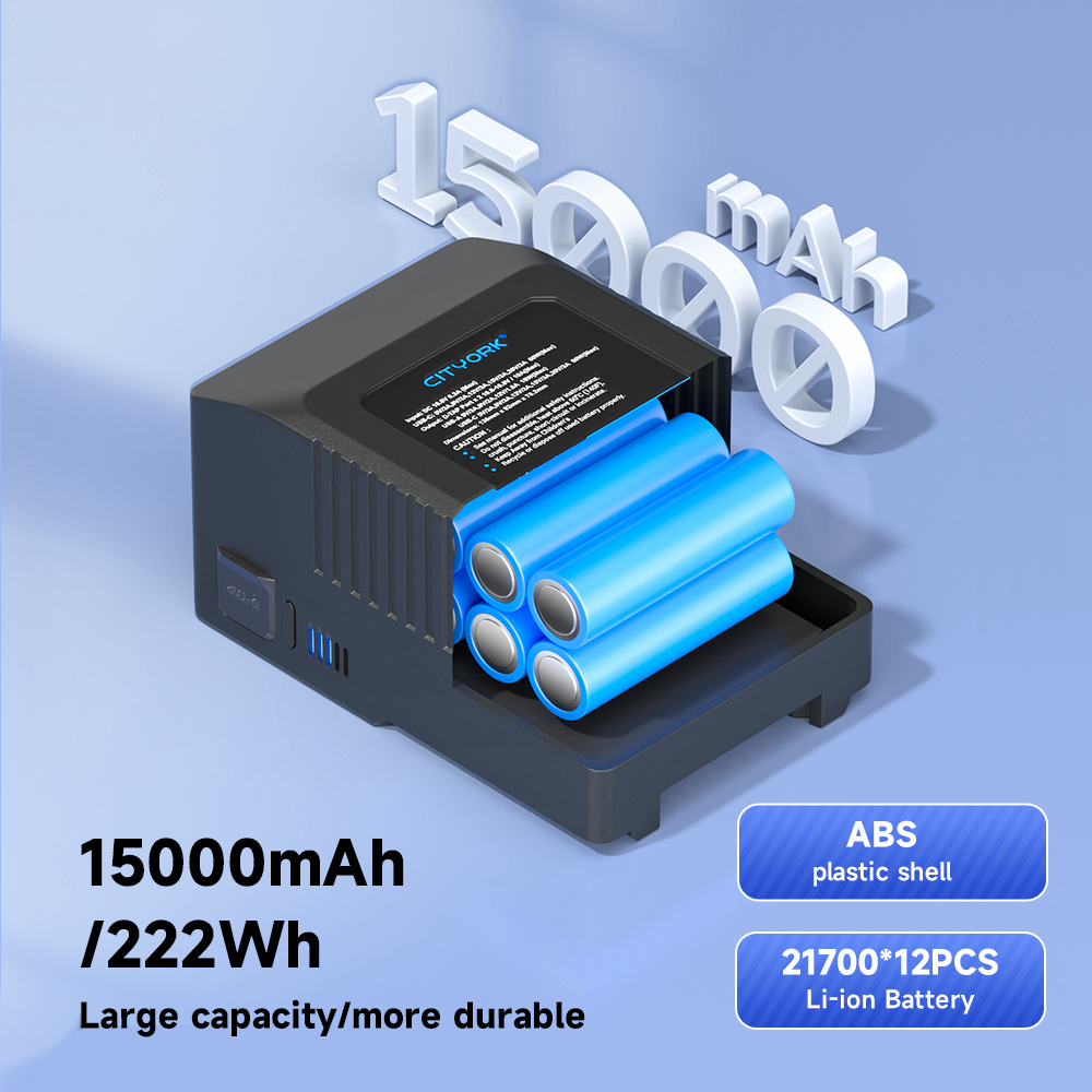แบตเตอรี่ V-Mount แบตเตอรี่ความจุสูง พร้อมช่องต่อ D-Tap USB-A USB-C เหมาะสำหรับไฟสตูดิโอและกล้อง