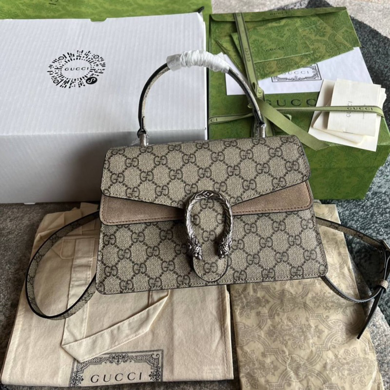 🔥🔥พร้อมส่ง New Gucci Small Dionysus top handle bagเทพ
