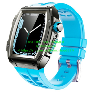 💚DM-SHOP💚SMART WATCH IWATCH 44MM 45MM METAL CASE STRAP MOD สมาร์ทโฟน คุณภาพดี สายตกแต่งนาฬิกา