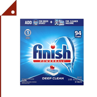 Finish  : FIH1231* น้ำยาล้างและเคลือบเงาสำหรับเครื่องล้างจาน All in 1 Powerball Dishwashing Tablets, 94 Count