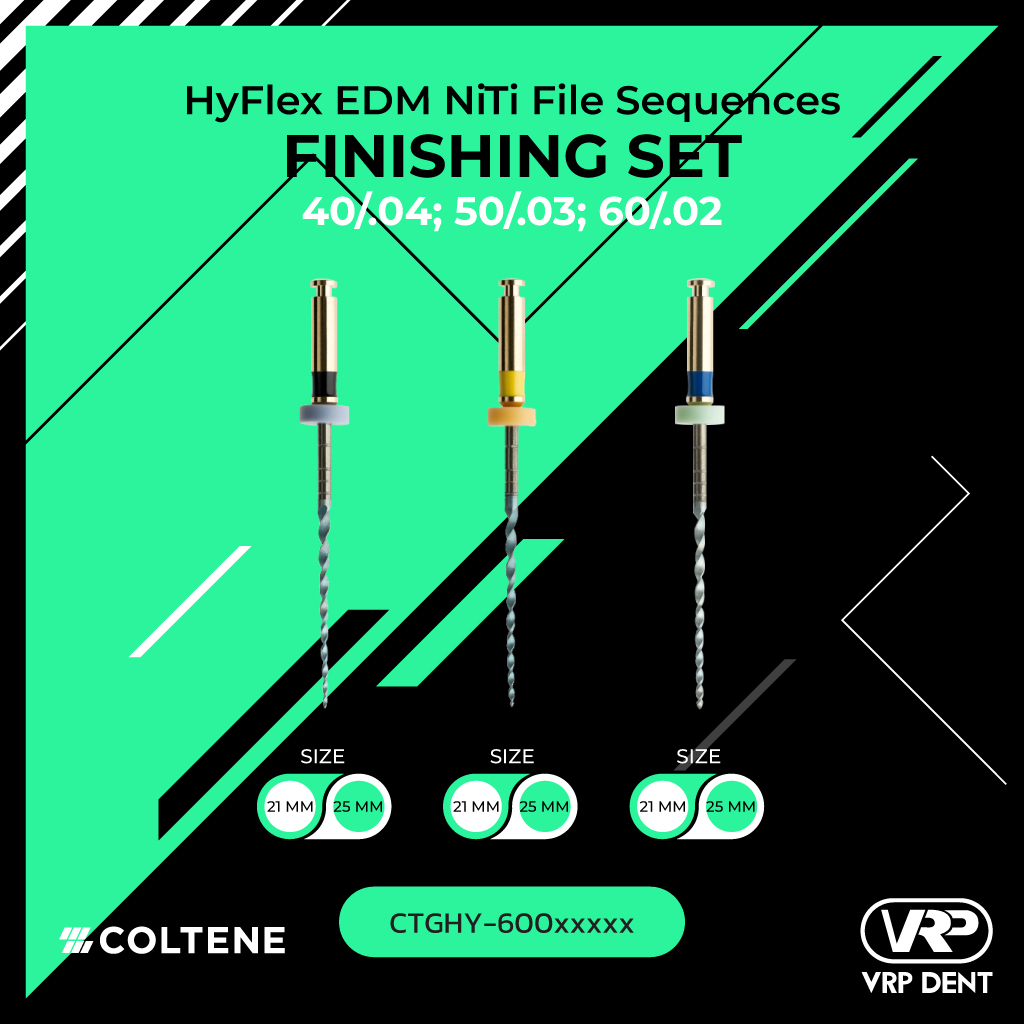 HyFlex EDM FINISHING SET 40/.04; 50/.03; 60/.02 CTGHY-600XXXXX