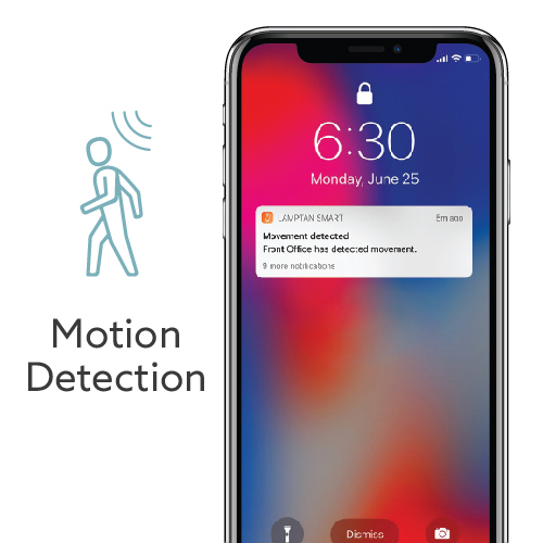 LAMPTAN กล้องวงจรปิด Smart 360° Wifi Camera Quo หมุนได้รอบทิศทาง ควบคุมด้วย Smartphone - รูปที่ 5