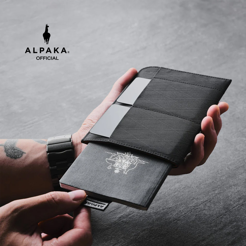 ซองใส่พาสปอร์ต Alpaka - ARK Passport Sleeve สี X-PAC Black