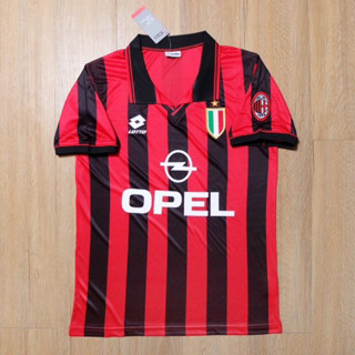 เสื้อบอลย้อนยุค ทีมเอซีมิลาน ปี 1996/97 งานเกรด AAA AC Milan Retro 1996/97 AAA