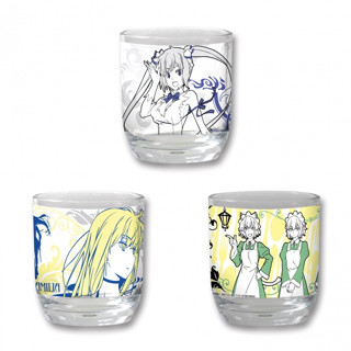 [แก้วลิขสิทธิ์แท้] [ครบเซ็ต] Minna no Kuji Dungeon ni Deai wo Motomeru no wa Machigatteiru Darou ka - Glass (FuRyu)