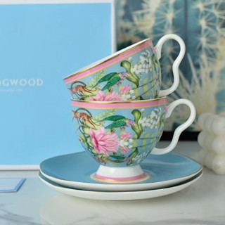 WEDGWOOD‘S Animal Kingdom Series European Coffee Cup Plate Bone Porcelain Tea Cup Plate Afternoon Tea Set Gift Box Set