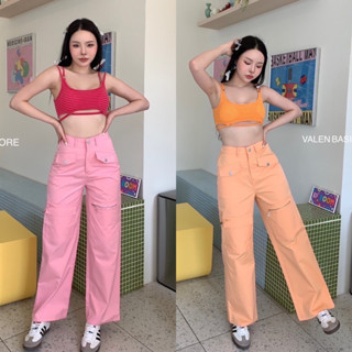 Candy nylon pant • กางเกงคาร์โก้ผ้าอย่างดี ฟรีไซต์ ดีเทลกระเป๋าคือน่ารักมากก แต่งกระเป๋าด้านหน้า4 ช่องใช้งานได้จริง