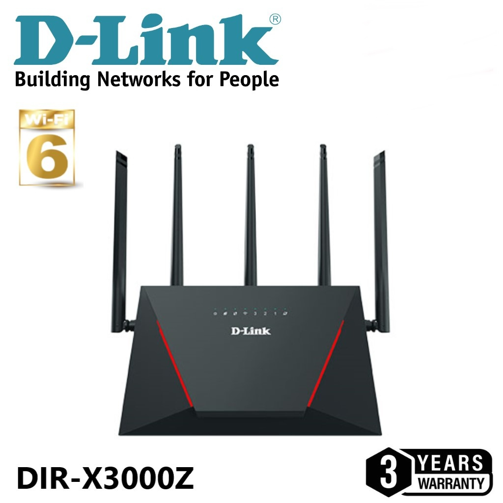 D-LINK (DIR-X3000Z) Wireless AX3000 Dual Band Gigabit Wi-Fi 6 Router 5 GHz Up to 2402 Mbps