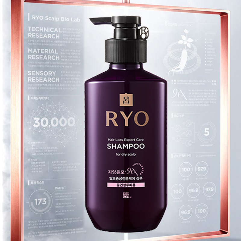 แชมพู Ryo Jayangyunmo Hair Loss Care Shampoo ดูแลเส้นผมและหนังศีรษะ ป้องกันผมร่วง (400 ml)