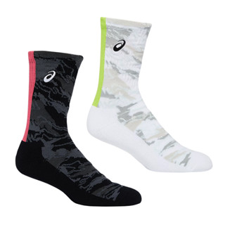 Asics ถุงเท้าเทนนิส Graphic Crew Socks (2สี)