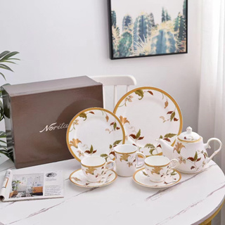 Noritake Noritake ISLAY Series Bone China Coffee Cup Saucer Tea Cup light luxury tea set delicate gift box